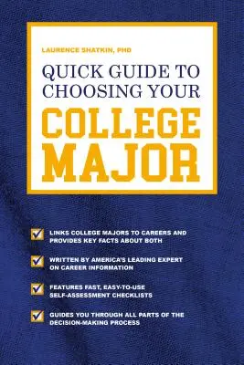 Kurzanleitung zur Wahl des Studienfachs - Quick Guide to Choosing Your College Major