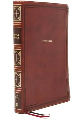 Kjv, Thinline Bibel, Riesendruck, lederweich, braun, Daumenregister, Red Letter Edition, Komfortdruck: Heilige Bibel, King James Version - Kjv, Thinline Bible, Giant Print, Leathersoft, Brown, Thumb Indexed, Red Letter Edition, Comfort Print: Holy Bible, King James Version