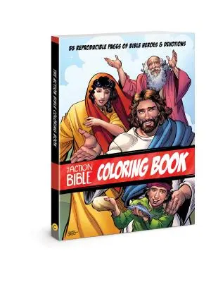 Das Action-Bibel-Malbuch: 55 reproduzierbare Seiten mit Helden der Bibel und Andachten - The Action Bible Coloring Book: 55 Reproducible Pages of Bible Heroes and Devotions