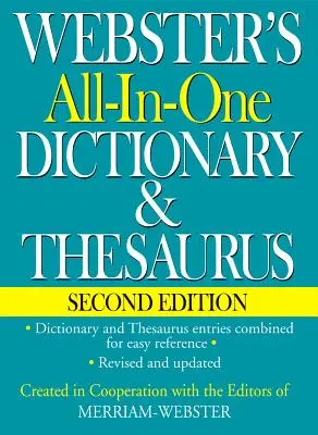 Webster's All-In-One Dictionary & Thesaurus, Zweite Ausgabe - Webster's All-In-One Dictionary & Thesaurus, Second Edition