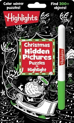 Weihnachtsrätsel mit versteckten Bildern zum Hervorheben - Christmas Hidden Pictures Puzzles to Highlight