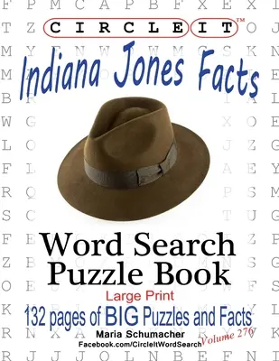 Circle It, Indiana Jones Fakten, Wortsuche, Rätselbuch - Circle It, Indiana Jones Facts, Word Search, Puzzle Book