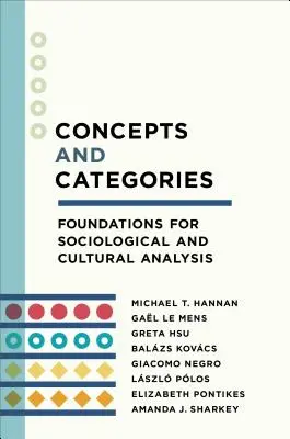 Konzepte und Kategorien: Grundlagen für soziologische und kulturelle Analysen - Concepts and Categories: Foundations for Sociological and Cultural Analysis