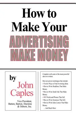 Wie Sie Ihre Werbung zu Geld machen - How to Make Your Advertising Make Money