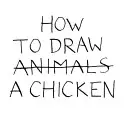 Wie man ein Huhn zeichnet - How to Draw a Chicken