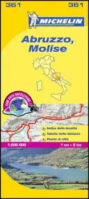 Michelin Karte Italien: Abruzzen, Molise 361 - Michelin Map Italy: Abruzzo, Molise 361