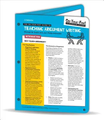 Der Leitfaden für das Schreiben von Argumenten im Unterricht - The On-Your-Feet Guide to Teaching Argument Writing