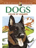 Creative Haven Hunde Ausmalbuch Farbe nach Zahlen - Creative Haven Dogs Color by Number Coloring Book