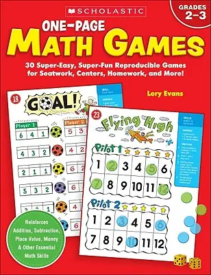 Einseitige Mathespiele - One-Page Math Games