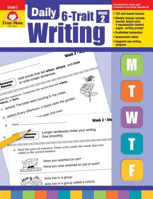 Täglich 6-Trait Writing, Klasse 2 - Daily 6-Trait Writing Grade 2