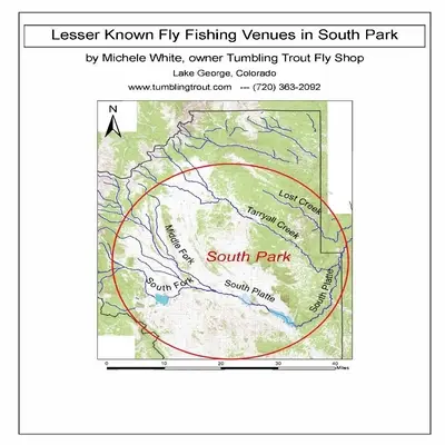 Weniger bekannte Fliegenfischer-Reviere in South Park, Colorado: Jeder öffentliche Zugang im South Park Basin außerhalb des Dream Stream und des Eleven Mile Canyon - Lesser Known Fly Fishing Venues in South Park, Colorado: Every Public Access in South Park Basin outside of the Dream Stream and Eleven Mile Canyon