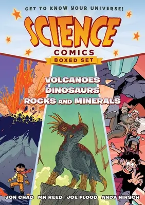 Wissenschafts-Comics Box-Set: Vulkane, Dinosaurier und Gesteine und Mineralien - Science Comics Boxed Set: Volcanoes, Dinosaurs, and Rocks and Minerals