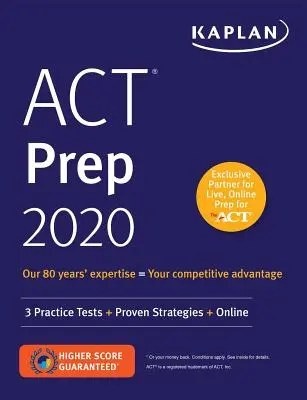 ACT Prep 2020 - 3 Übungstests + Bewährte Strategien + Online - ACT Prep 2020 - 3 Practice Tests + Proven Strategies + Online