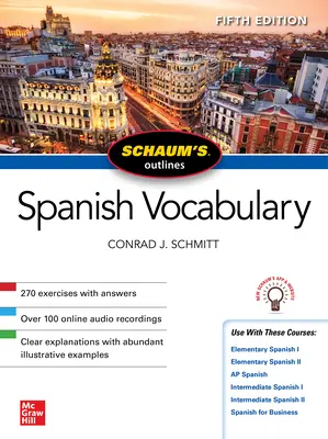 Schaum's Outline of Spanish Vocabulary, Fünfte Ausgabe - Schaum's Outline of Spanish Vocabulary, Fifth Edition