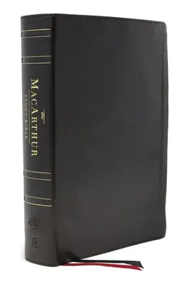 Esv, MacArthur Studienbibel, 2. Auflage, Echtes Leder, Schwarz, mit Daumenregister: Gottes Wahrheit entfesseln, Vers für Vers - Esv, MacArthur Study Bible, 2nd Edition, Genuine Leather, Black, Thumb Indexed: Unleashing God's Truth One Verse at a Time