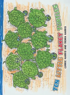 Zehn kleine flauschige Schildkröten - Ten Little Flakey Turtles