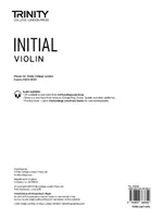 Trinity College London Violin Exam Pieces 2020-2023: Initial (nur Stimme) - Trinity College London Violin Exam Pieces 2020-2023: Initial (part only)