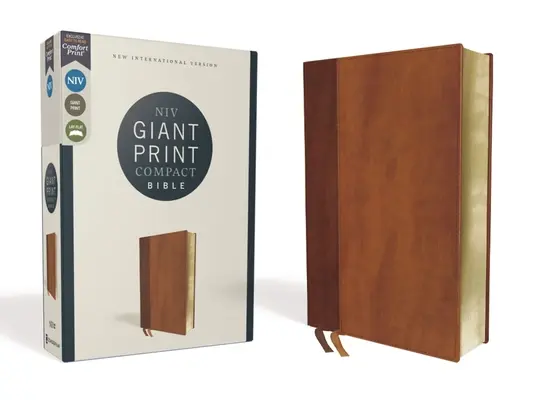 Niv, Giant Print Compact Bibel, Lederweich, Braun, Red Letter Edition, Comfort Print - Niv, Giant Print Compact Bible, Leathersoft, Brown, Red Letter Edition, Comfort Print