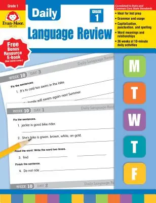 Tägliche Sprachprüfung Klasse 1 - Daily Language Review Grade 1