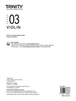 Trinity College London Prüfungsstücke für Violine 2020-2023: Note 3 (nur Stimme) - Trinity College London Violin Exam Pieces 2020-2023: Grade 3 (part only)