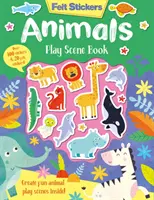 Filzsticker Tiere Spiel-Szenen-Buch - Felt Stickers Animals Play Scene Book