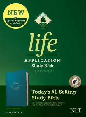 NLT Life Application Study Bible, dritte Auflage (rote Schrift, lederähnlich, blaugrün, indiziert) - NLT Life Application Study Bible, Third Edition (Red Letter, Leatherlike, Teal Blue, Indexed)