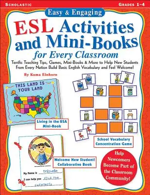 Einfache und ansprechende ESL-Aktivitäten und Mini-Bücher für jedes Klassenzimmer: Unterrichtstipps, Spiele und Minibücher zum Aufbau des englischen Grundwortschatzes! - Easy & Engaging ESL Activities and Mini-Books for Every Classroom: Teaching Tips, Games, and Mini-Books for Building Basic English Vocabulary!