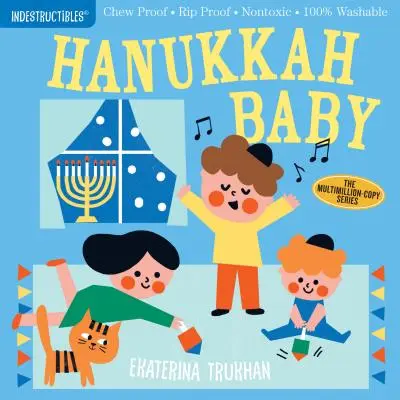 Unzerstörbar: Hanukkah Baby: Kausicherfest - Reißfest - Ungiftig - 100% waschbar (Buch für Babys, Bücher für Neugeborene, Kausicherfest) - Indestructibles: Hanukkah Baby: Chew Proof - Rip Proof - Nontoxic - 100% Washable (Book for Babies, Newborn Books, Safe to Chew)