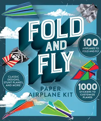 Papierflugzeug-Bausatz zum Falten und Fliegen - Fold and Fly Paper Airplane Kit