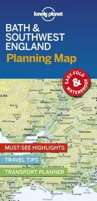 Lonely Planet Bath & Südwest-England Planungskarte 1 - Lonely Planet Bath & Southwest England Planning Map 1