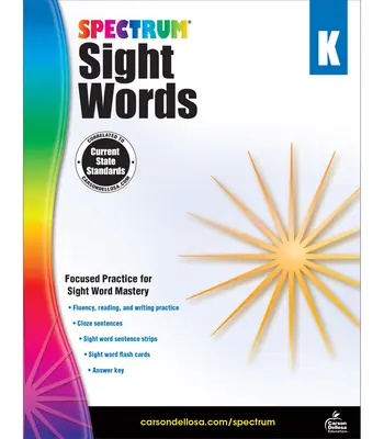 Spectrum Sight Words, Klasse K - Spectrum Sight Words, Grade K