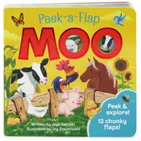 Muh - Peek a Flap Kinder-Brettbuch - Moo - Peek a Flap Children's Board Book