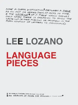 Lee Lozano: Sprachstücke - Lee Lozano: Language Pieces