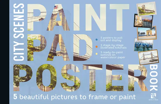 Malblock-Plakatbuch: Stadtansichten - Paint Pad Poster Book: City Scenes