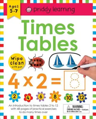 Abwischbares Arbeitsbuch: Das kleine Einmaleins (geschlossene Spiralbindung): Ab 6 Jahren; abwischbar mit Stift und Lernkarten - Wipe Clean Workbook: Times Tables (Enclosed Spiral Binding): Ages 6+; Wipe-Clean with Pen & Flash Cards