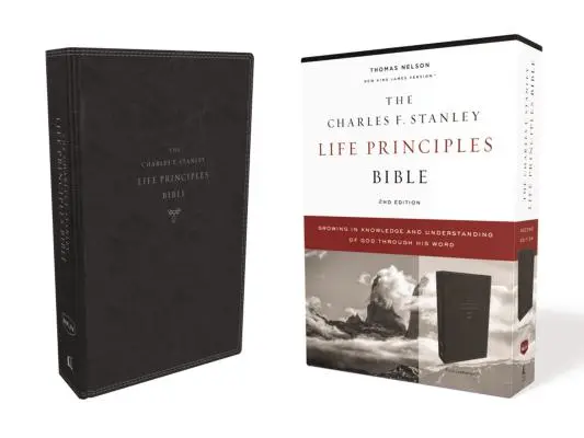 Nkjv, Charles F. Stanley Lebensgrundsätze Bibel, 2. Auflage, Lederweich, Schwarz, Komfortdruck: Wachsen in der Erkenntnis und im Verständnis Gottes durch sein Wort - Nkjv, Charles F. Stanley Life Principles Bible, 2nd Edition, Leathersoft, Black, Comfort Print: Growing in Knowledge and Understanding of God Through