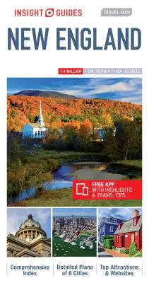 Insight Guides Reisekarte Neuengland - Insight Guides Travel Map New England