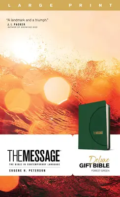 The Message Deluxe Geschenkbibel, Großdruck (Leder-Look, grün): Die Bibel in zeitgenössischer Sprache - The Message Deluxe Gift Bible, Large Print (Leather-Look, Green): The Bible in Contemporary Language