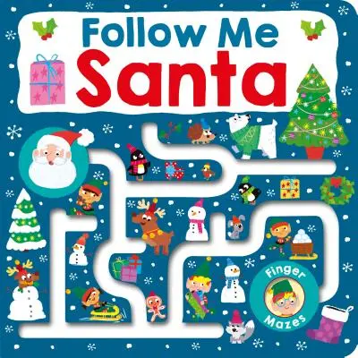 Labyrinth-Buch: Folge dem Weihnachtsmann - Maze Book: Follow Me Santa