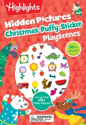 Versteckte Bilder Weihnachten Puffy Sticker Playscenes - Christmas Hidden Pictures Puffy Sticker Playscenes