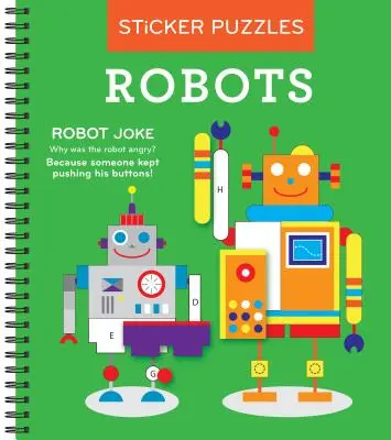 Denkspiele - Sticker nach Buchstaben: Roboter (Sticker Puzzles - Kinder Activity Buch) - Brain Games - Sticker by Letter: Robots (Sticker Puzzles - Kids Activity Book)