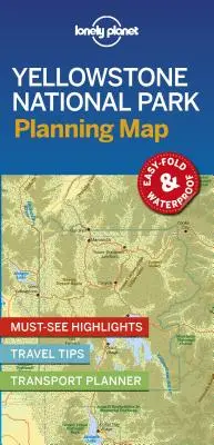 Lonely Planet Yellowstone National Park Planungskarte 1 - Lonely Planet Yellowstone National Park Planning Map 1