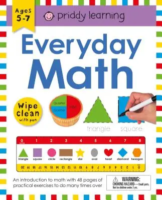 Wipe Clean Workbook: Alltagsmathe (geschlossene Spiralbindung): Alter 5-7 Jahre; Abwischbar mit Stift [Mit Stift] - Wipe Clean Workbook: Everyday Math (Enclosed Spiral Binding): Ages 5-7; Wipe-Clean with Pen [With Pen]