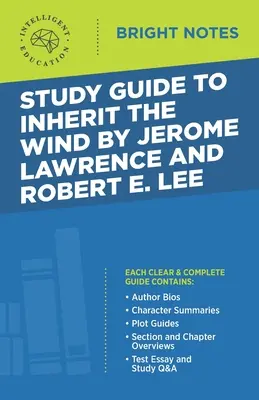 Studienführer zu Inherit the Wind von Jerome Lawrence und Robert E. Lee - Study Guide to Inherit the Wind by Jerome Lawrence and Robert E. Lee