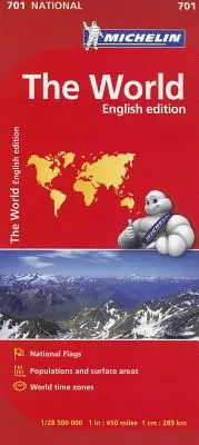 Michelin die Welt Nationalkarte - Michelin the World National Map