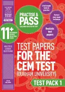 11+ CEM Testaufgaben üben und bestehen - Testpaket 1 - Practise and Pass 11+ CEM Test Papers - Test Pack 1