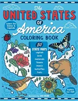 Die Vereinigten Staaten von Amerika Malbuch: Fünfzig Staatskarten mit Hauptstädten und Symbolen wie Motto, Vogel, Säugetier, Blume, Insekt, Schmetterling oder Frucht - The United States of America Coloring Book: Fifty State Maps with Capitals and Symbols like Motto, Bird, Mammal, Flower, Insect, Butterfly or Fruit