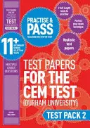 Üben und Bestehen der 11+ CEM Testaufgaben - Test Pack 2 - Practise and Pass 11+ CEM Test Papers - Test Pack 2