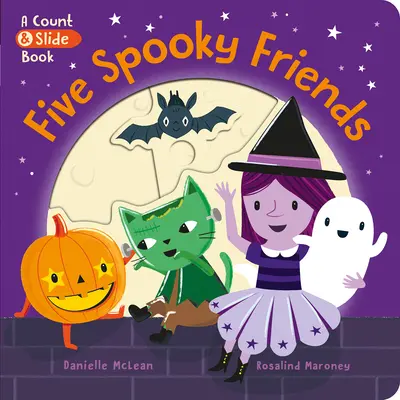 Fünf gruselige Freunde: Ein Zähl- und Schiebebuch - Five Spooky Friends: A Count & Slide Book