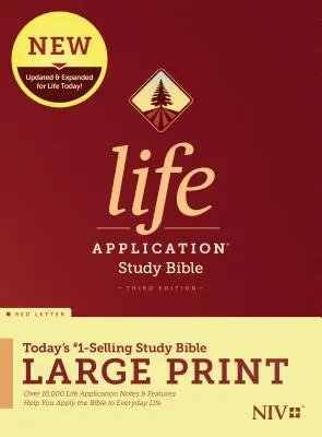 NIV Life Application Study Bible, Dritte Auflage, Großdruck (Rote Schrift, Hardcover) - NIV Life Application Study Bible, Third Edition, Large Print (Red Letter, Hardcover)
